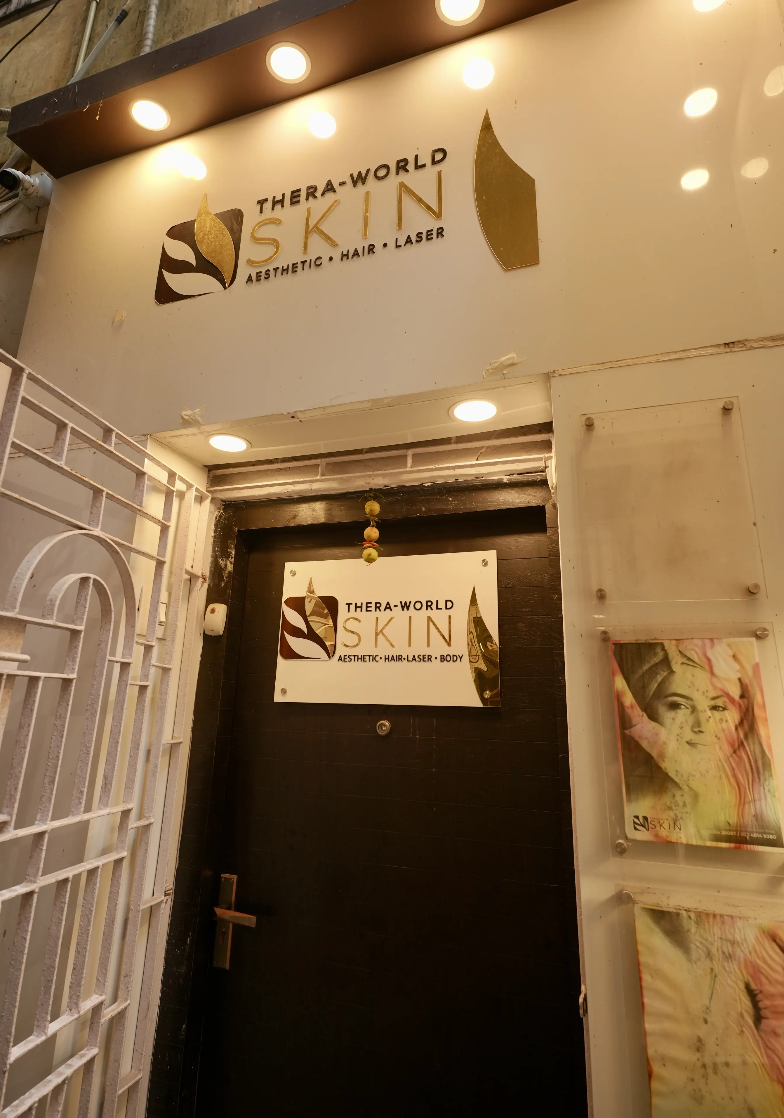 Entrance of Thera-World Skin aesthetic and laser clinic