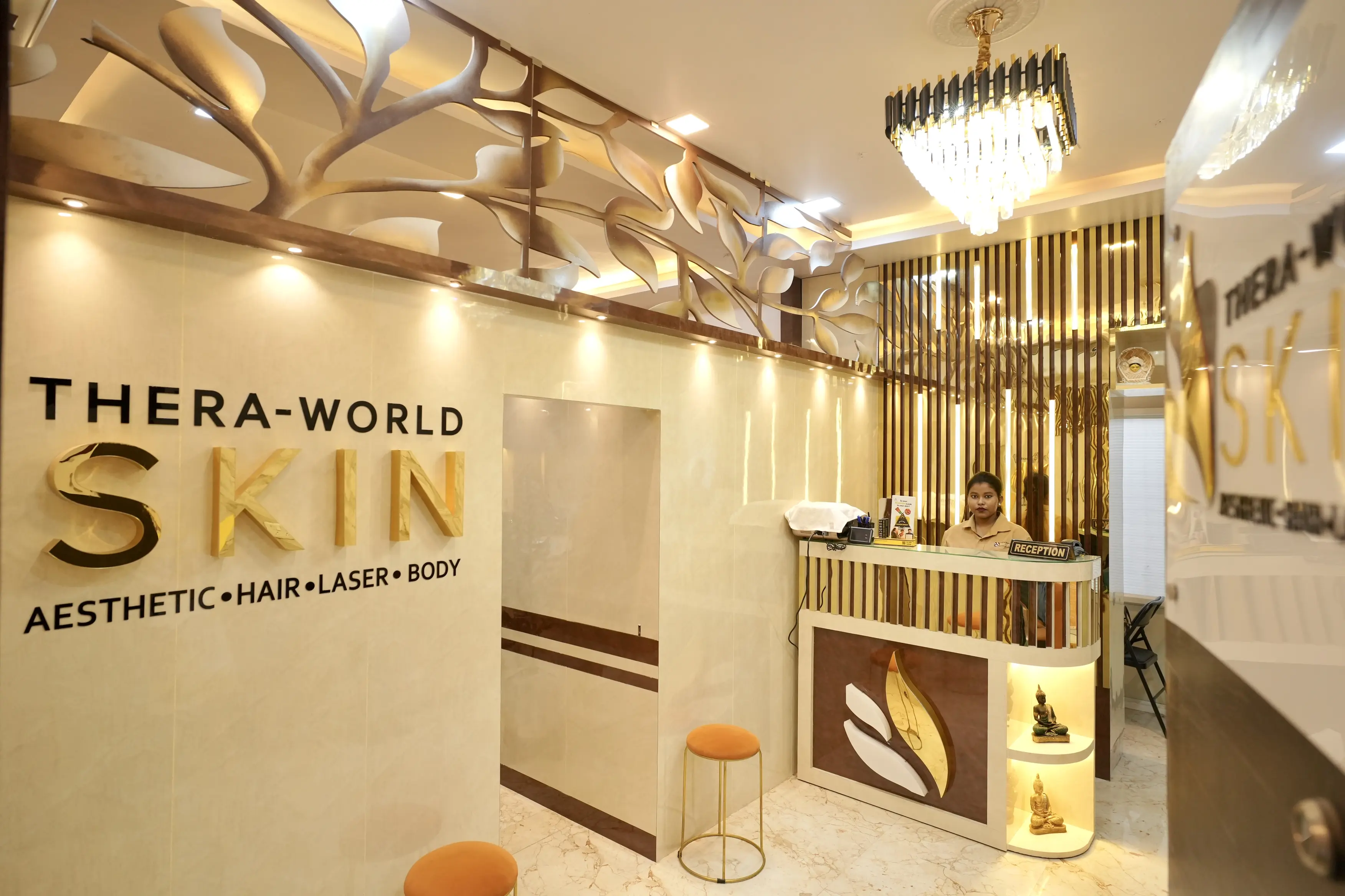 Thera-World Skin clinic reception and interior lobby