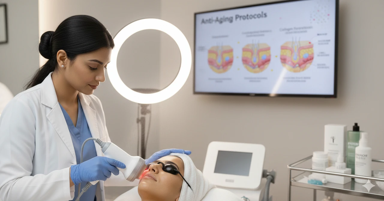 Anti-aging facial treatment