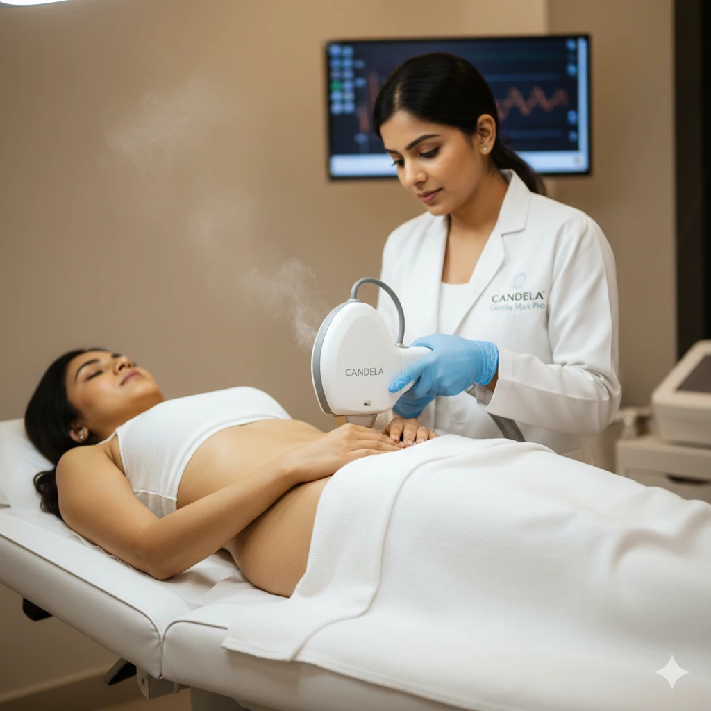 Bikini hair removal treatment