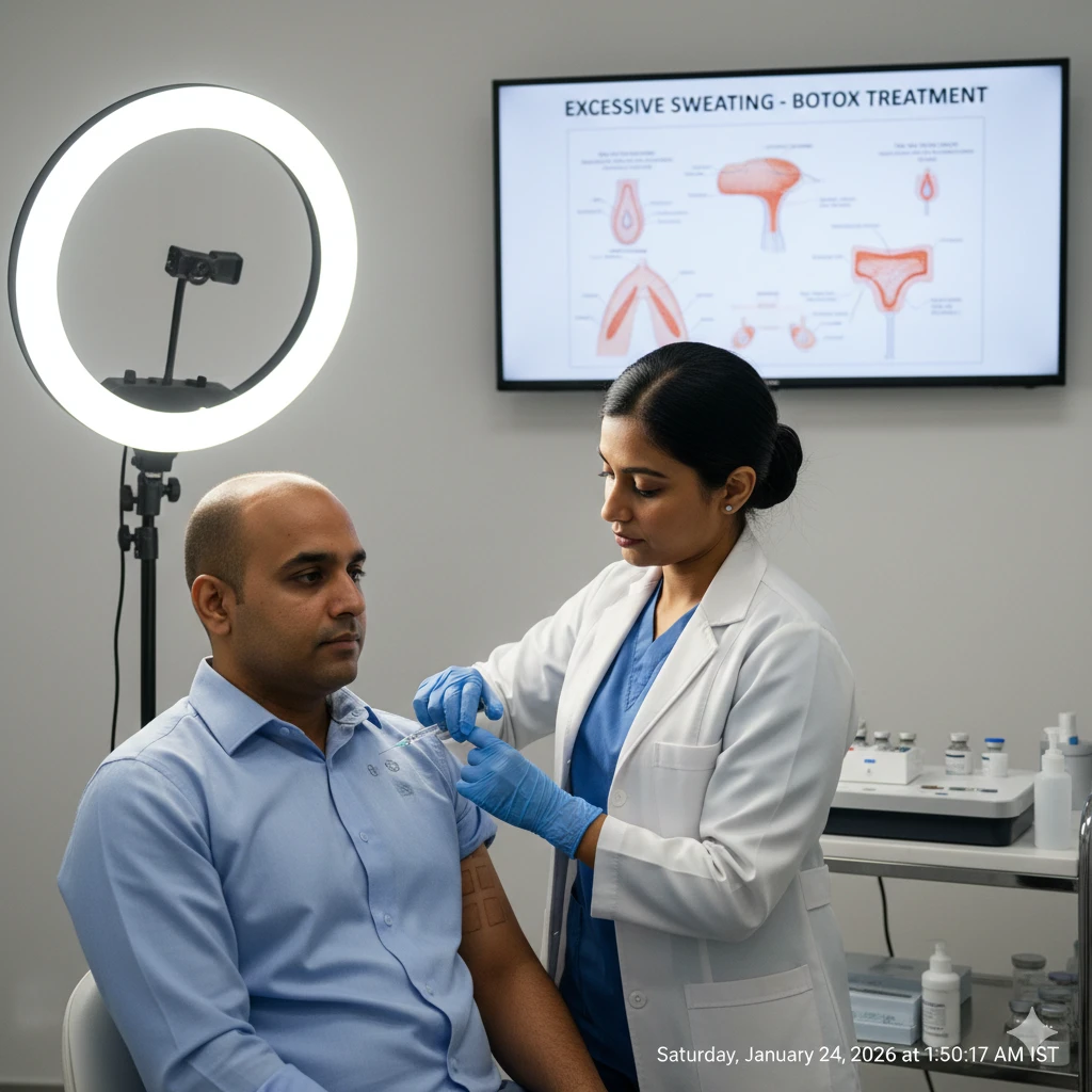 Excessive sweating treatment