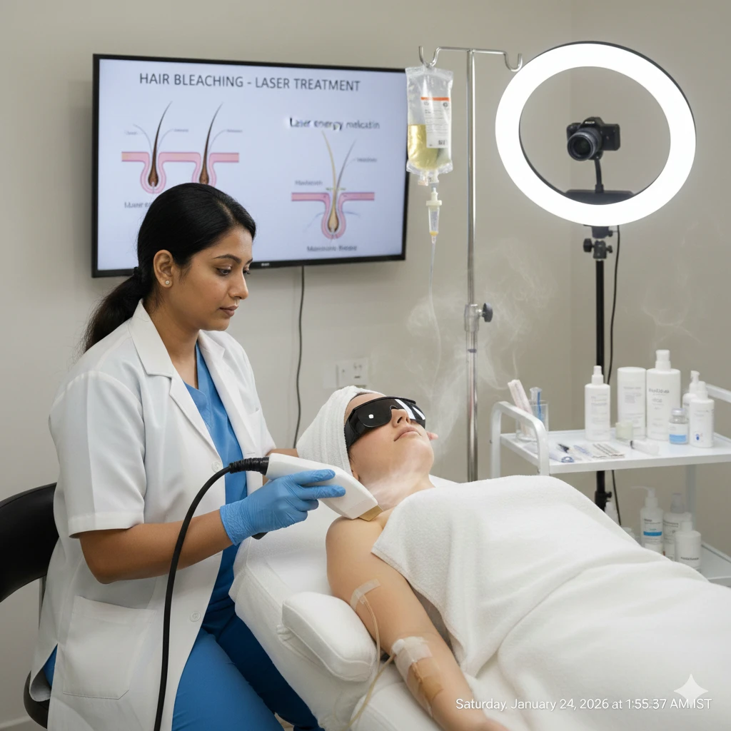 Hair bleaching treatment