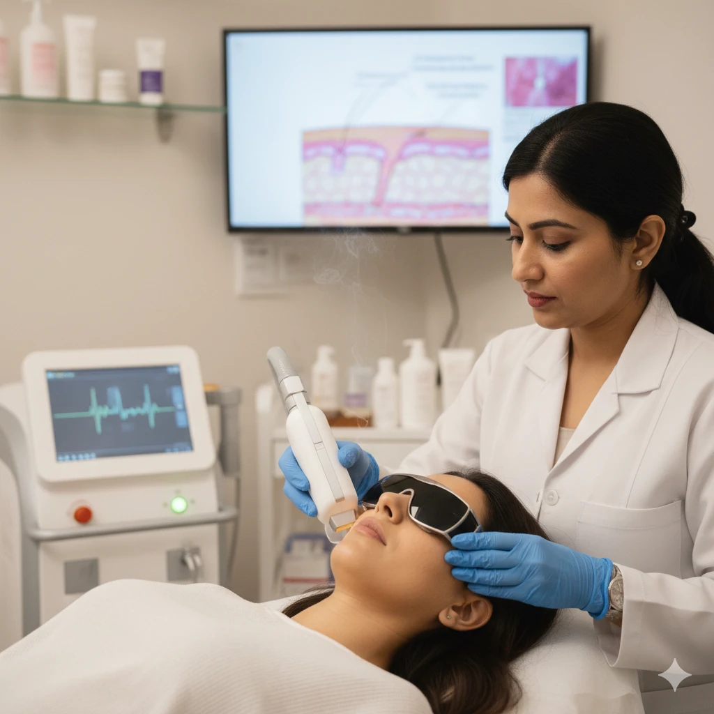 Fractional laser resurfacing