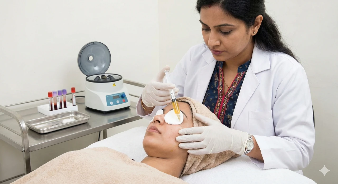 PRP/GFC for face treatment