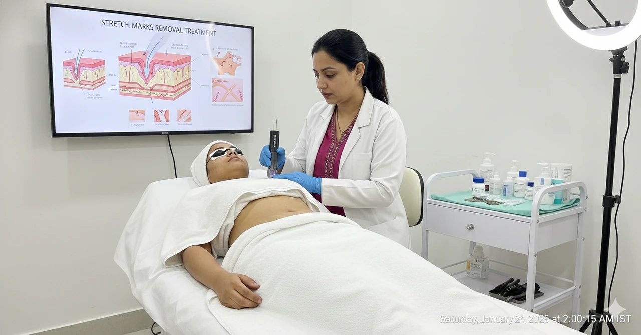 Stretch marks removal treatment